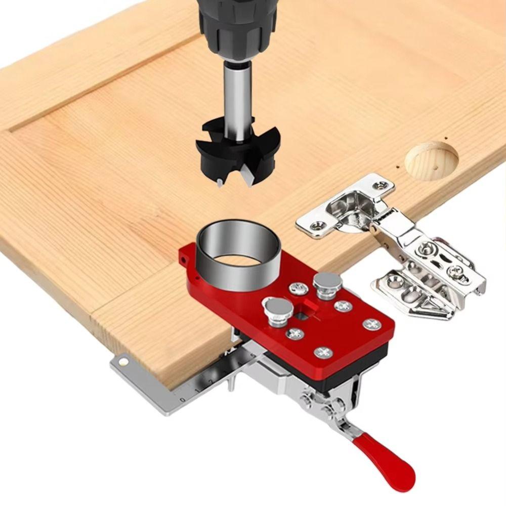 

Accurate Positioning Tool Hinge Drilling Jig Cabinets Installation Style-A