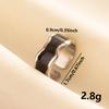 Punk Silver Color Black Enamel Sun Moon Star Eye Rings For Women Men Accessories Stainless Steel Ring Open Finger Jewelry Bagues