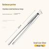 Korean BBQ Stainless Steel Kitchen Tongs for Barbecue, Steak, Fruit, Ice, and Frying