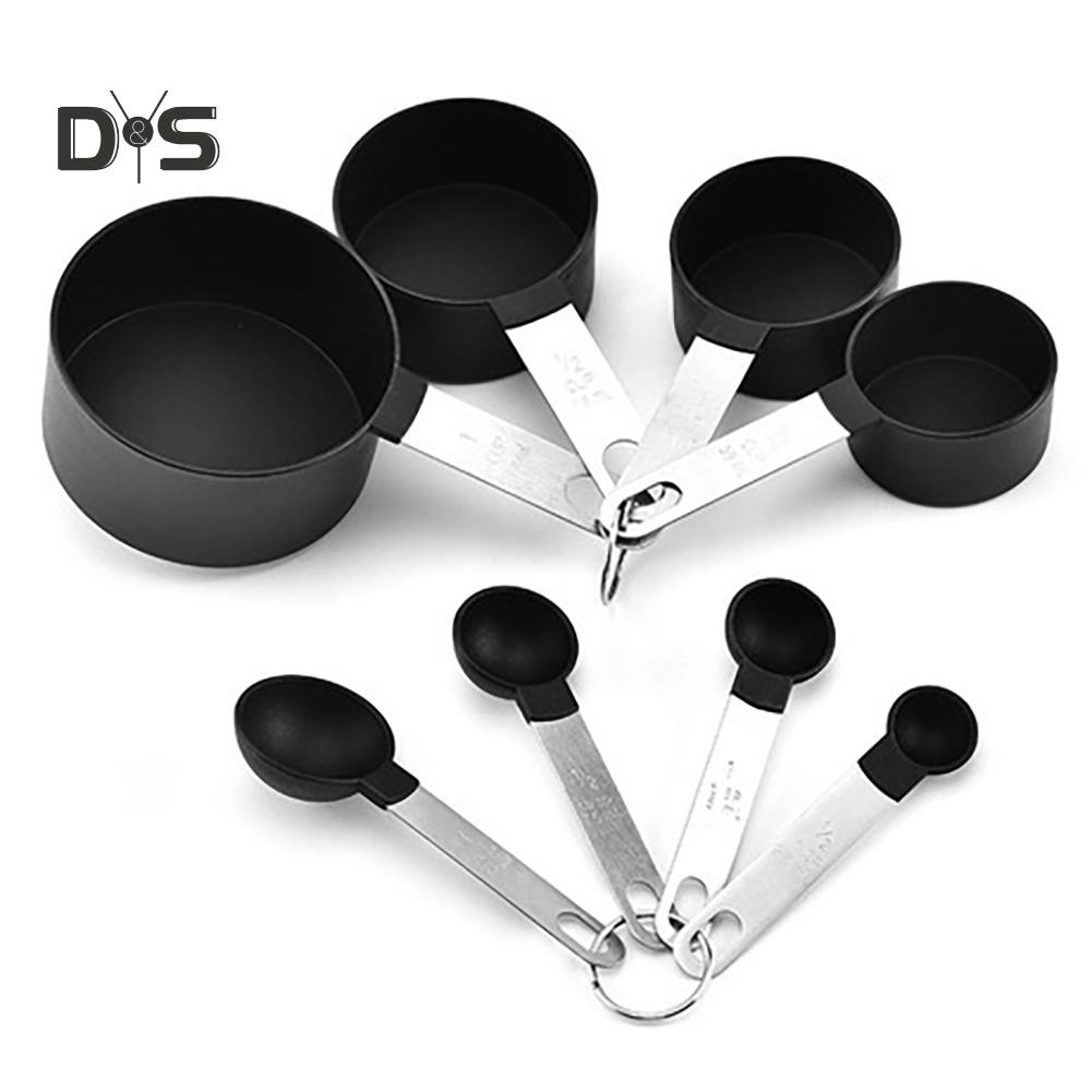 8Pcs/Set Handle Measuring Spoons Baking Cooking Scale Scoop