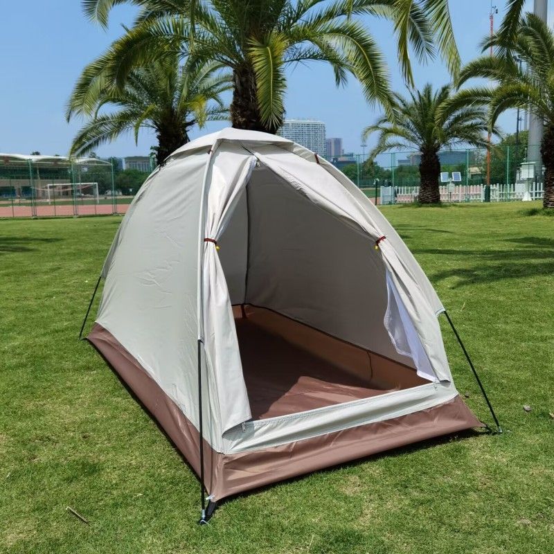 Tenda da campeggio all'aperto, antipioggia, con protezione solare, singola, 1 persona, ultraleggera, da viaggio, ultraleggera, portatile, in rete, costruita a mano, per la pesca