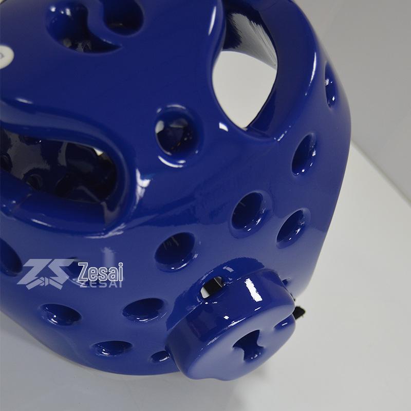 Universal Taekwondo Helmet NBR Foam One-Piece Competition Training Head Guard In Red/Blue