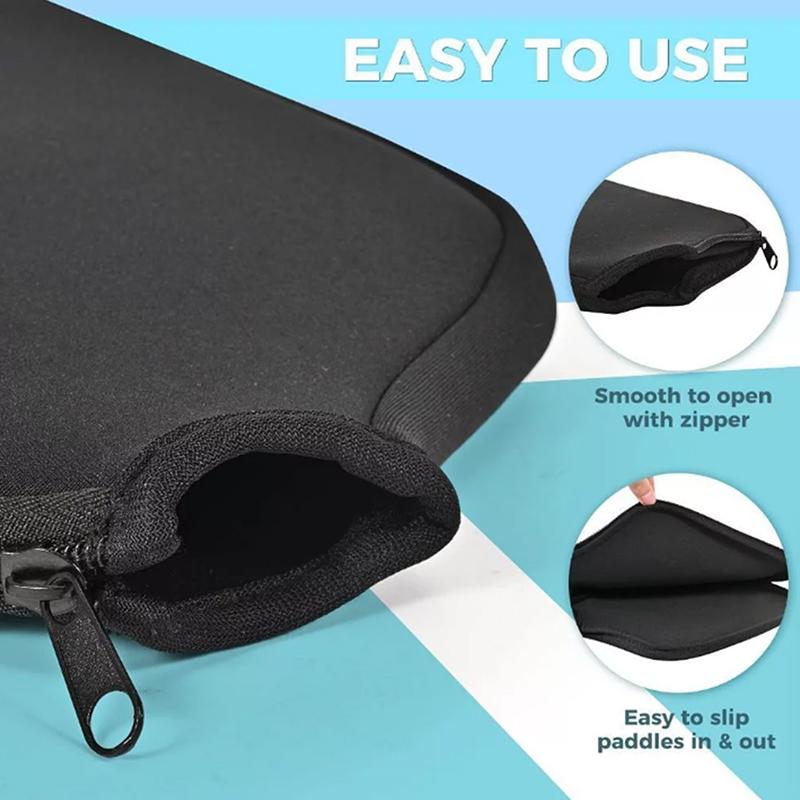 Universal Pickleball Paddle Cover Waterproof Neoprene Sleeve For Beach Sports Protective Gear