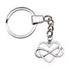 Minimalist Tags Heart Keychain Text Love Theme Key Ring 30mm Ring