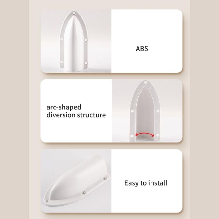 Clam Shell Vent Cover Marine Cable Vent Cover Clamshell Vent with Mounting Screws Easy Installation Marine Wire Cover