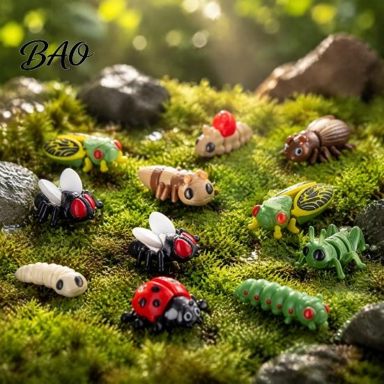 Holiday Countdown Gift Box 2026 Christmas Advent Calendar, 24 Days 3D Printed Insect Fidget Toy PLA Material Safe Toys Pcs Mini Articulated
