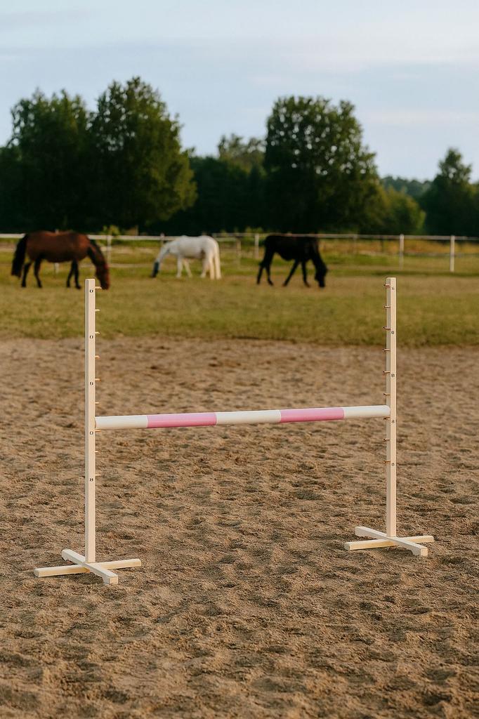 Skoková překážka pro Hobby Horse 120 cm, Světle růžová tyč