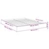 Bed Frame without Mattress Gray Sonoma 180 x 200 cm Engineered Wood