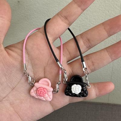 Dolce Ciondolo Borsa Fiocco Kawaii Ciondoli Carini Bambola di Cotone Giocattolo Vestire per Decorazione Collo Peluche Accessori Casa delle Bambole