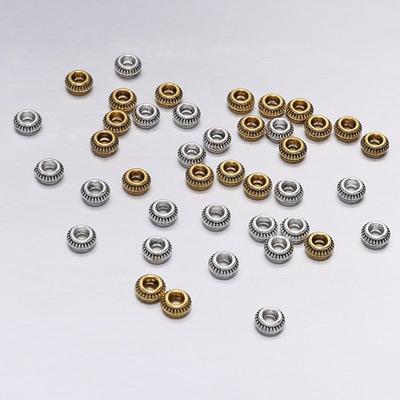 50 adet/grup 7mm Antik Metal Charm Boncuk Gevşek ara parça boncuk Takı Yapımı için Bulgular DIY Bilezik