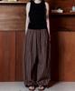 Laikeueomojeu Striped Resort Pants_Brown
