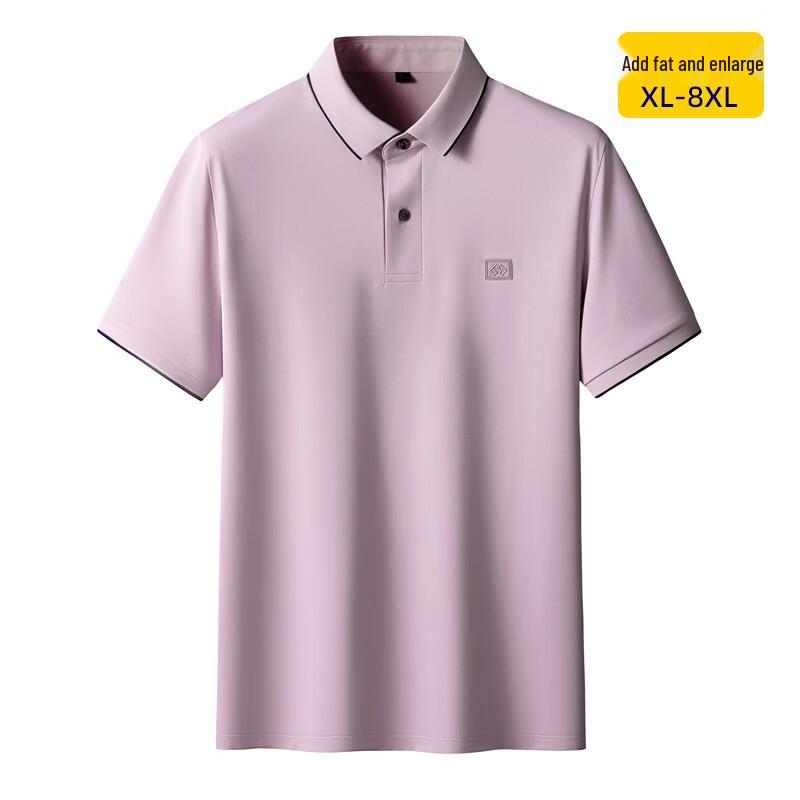 Men's Plus Size Summer Short Sleeve Polo Shirt