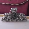 New European Style Stacked Flower Large-size Hair Clip Alloy Grip Clip Retro Diamond Hair Accessories