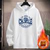 Hooded sweater men's spring and autumn new trendy youth loose and versatile casual couple hoodie large size top velvet