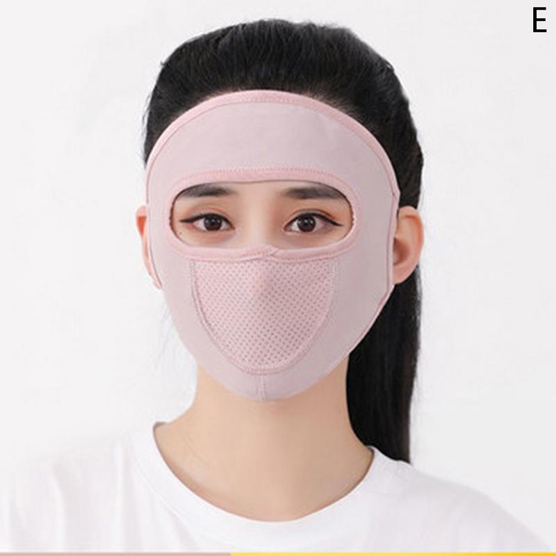 Sunscreen Mask Summer Ice Silk Anti-Uv Outdoor Sports Cycling Bike Motorcycle Scarf Breathable Thin Women Half Face Cover