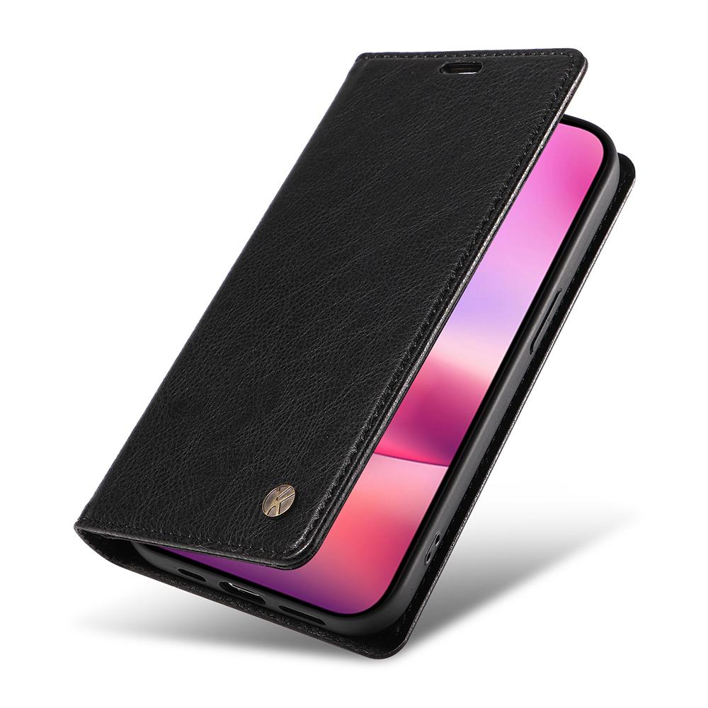 YIKATU YK-006 For iPhone 16 Wallet Case Scratch-Proof Leather Phone Cover