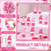 Mini 25Pcs Heart Shaped Doll Decoration Faceless Pvc Ornament Valentine'S Day Gift New Year Creative 1.8Cm X 3.5Cm/0.7In X 1.4In