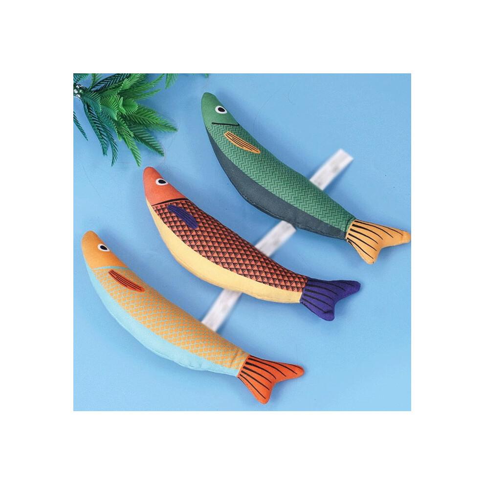 Cat Toy Fish Simulated Mint Self-Happiness Relief Boredom Teeth Molars Bite-Resistant Cat Stick Kitten Pet Supplies Cat Toy