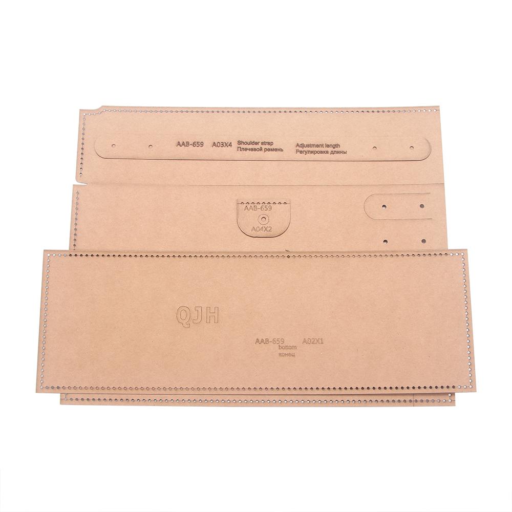 

1set DIY Faux Leather Handbag Crafting Kit - Kraft Paper Templates & Stencils for Shoulder Bags, 12.6x11.02x4.72inch, Brown коричневый