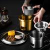 304Stainless Steel Outdoor Stove Cooking Stove Multifunctional Cookware Campings Stove Outdoor Barbecue Tool for Cooking