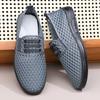 Men's Mesh Shoes Summer Breathable Hollow Thin Casual Shoes Anti Slip Lightweight Wear-resistant Sandals for Men