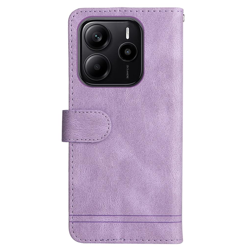 For Xiaomi Redmi Note 14 4G (164.84mm) Leather Wallet Cases Skin Touch Phone Cover Stand with Strap