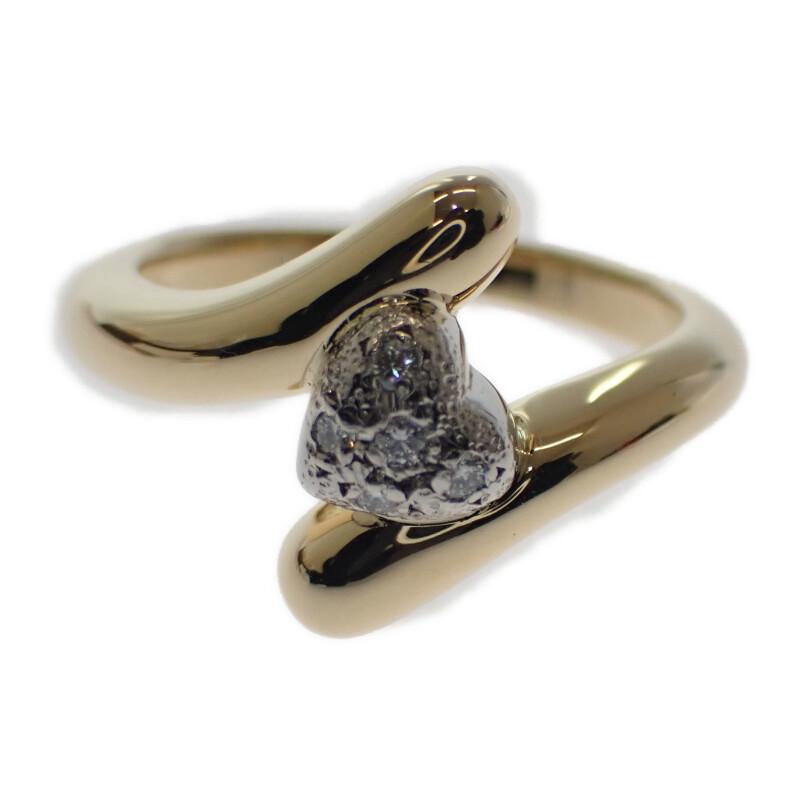 MIKIMOTO #11(JP Size) Ring K18 Yellow gold/Pt950Platinum Women