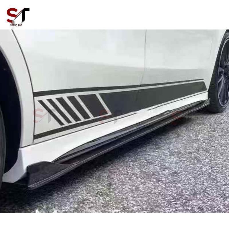 Mercedes CLA W118 Carbon Fiber Side Skirt Lip Kit (FD Style) for CLA35/CLA45