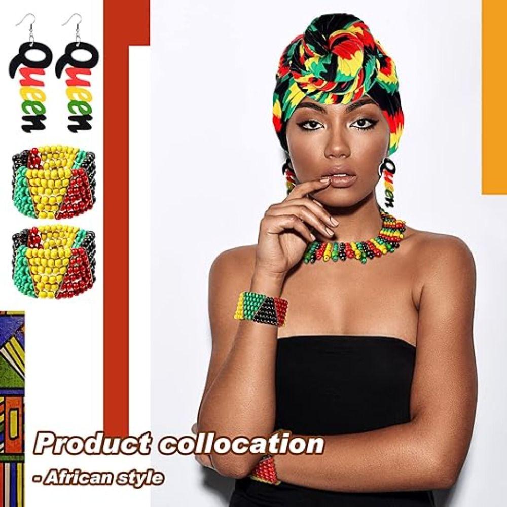 Colar Gargantilha de Contas de Madeira Pulseira de Contas Coloridas Acessórios para Fantasia de Festa Infantil Feminina