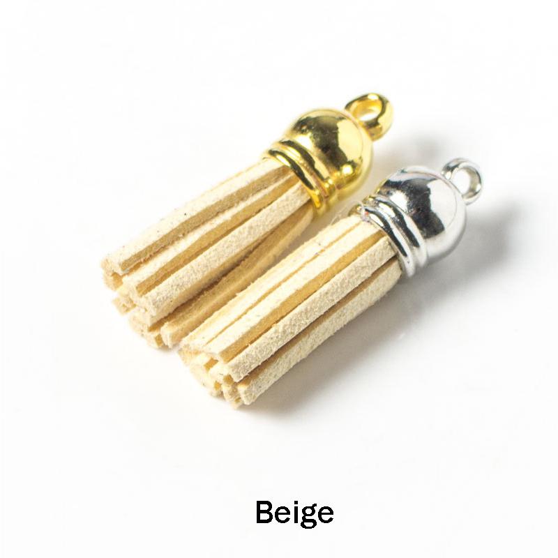 20Pcs/Lot 35mm Leather Tassel for Keychain Straps Jewelry Fiber Fringe Suede Tassel DIY Key Chain Pendants Jewelry Accessories