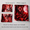 Fiery Character Design. Bedding Duvet Cover Sets Duvet Covers Pillowcases Gifts (1 * Duvet Cover 2 * Pillowcases, Without Duvet Insert)