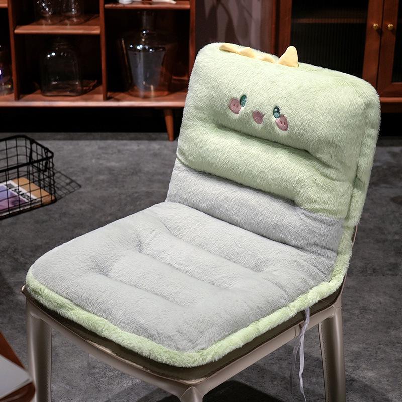 Rabbit Fur Cartoon Animal Cushion - One-Piece Seat, Back, Office Chair, Sofa, Student Chair, Long-Sitting, Butt Comfort Doll