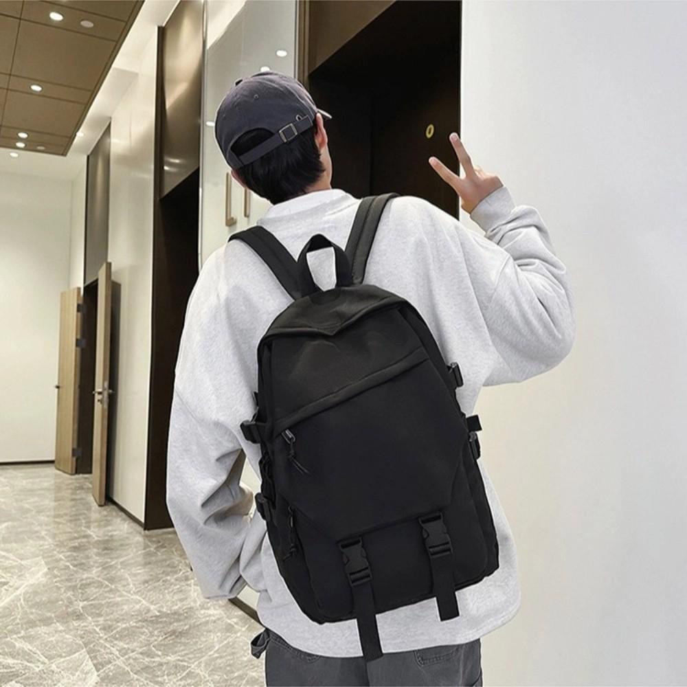 Multi Pocket Business Backpack Wear-resistant Large Capacity Bag Versatile School Bag Students Use