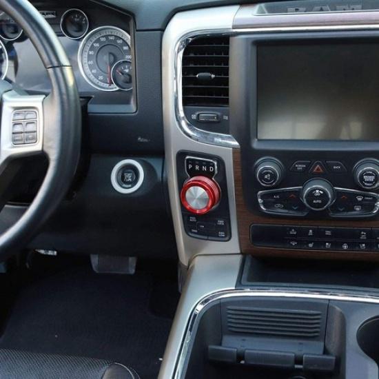 Gear Knob Cover Trim Aluminum for 2013-2017 Accessories Red L3J8