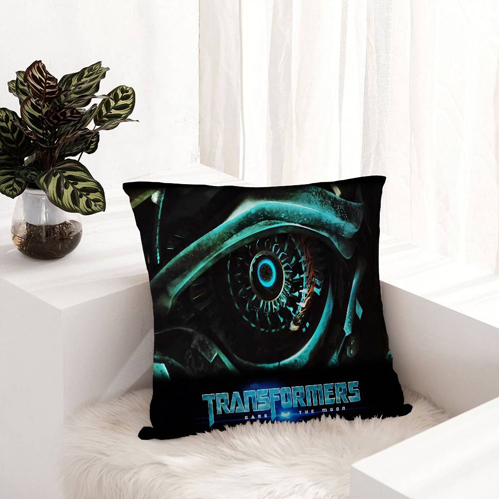 T-Transformers Anime Office Cushion Pillowcase Car Cushion Cover45X45CM Lumbar Pillowcase Sofa Pillowcover