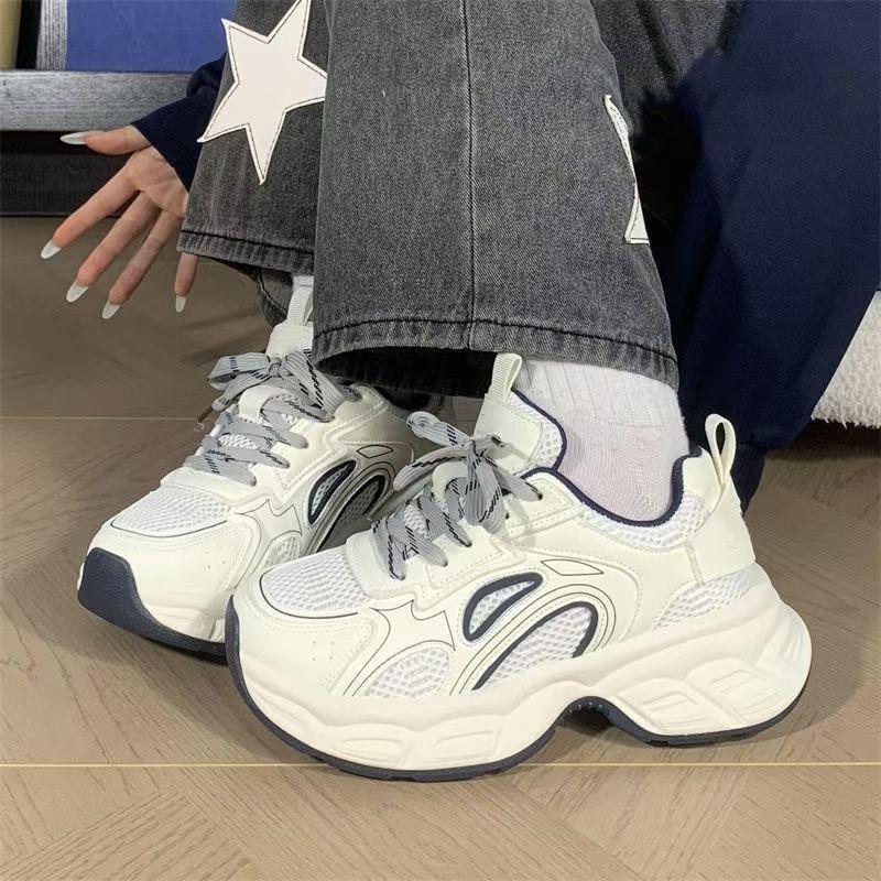 

PU sports shoes specializing in non-slip and wear-resistant muffin bottom 22 spring new lace-up portable Hongjie 35