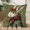 Vintage Bohemian Albrecht Drer Rabbit, Single-Sided Print Pillowcase, Soft Polyester Fabric,