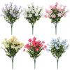 3pcs Simulation Flower Plastic Eucalyptus Leaf Bouquet Restaurant Decoration Artificial Eucalyptus Green Plant Silk Fake Flowers