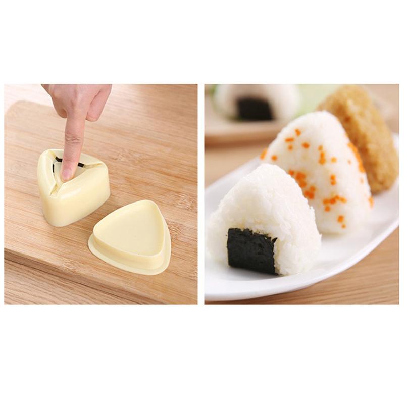3Pcs/Set Diy Sushi Mold Onigiri Rice Ball Food Press Triangular Sushi Maker Mold