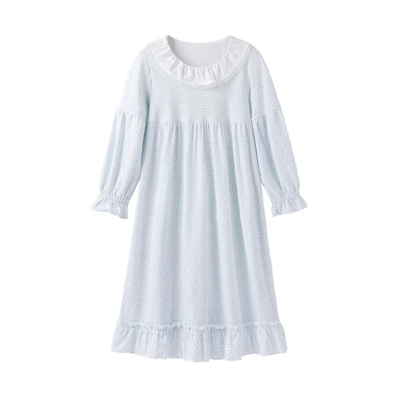 YEEHOO 7A Antibacterial Girls Princess Cotton Nightgown 150