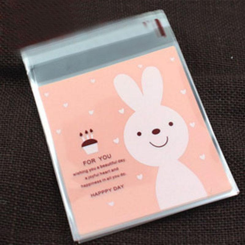 50PCS Cute Cartoon Monster Cookie Candy Self-Adhesive Plastic Bags For Biscuits Snack Baking Package Supplies Christmas Decor