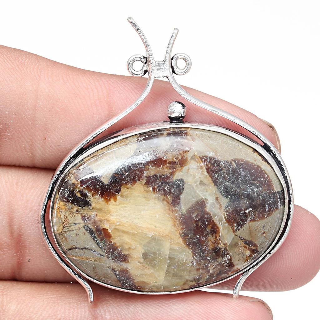Septarian Gemstone Mother's Day Handmade Jewelry Necklace 20 in