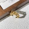 Retro Flower Planet Colored Diamond National Style New Chinese Magpie Temperament Open Ring Exquisite High-end Niche Ring