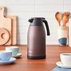 Zojirushi Stainless Steel Hand Pot 1.9L Vacuum Double Wall Bottle Wide Mouth Tabletop Insulation Cold Retention Brown SH-RA19-TA
