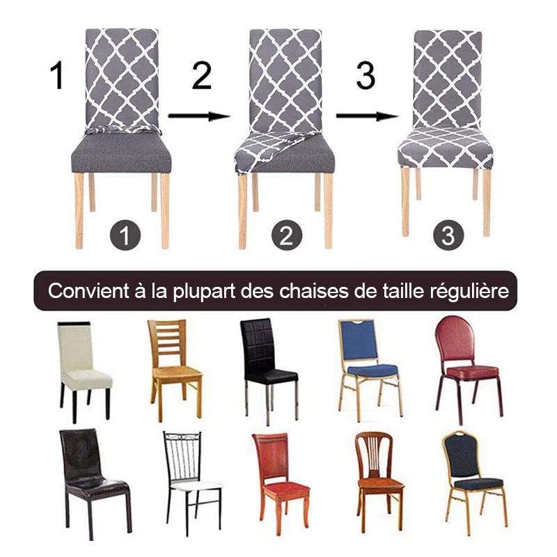 Modern Geometric Printed Stretch Dining Chair Covers Adjustable Universal Fit Protector For Kitchen Wedding Party
