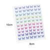Sticker Self-adshesive Removable Nail 1Sheet Butterfly Pattern Fadeless Fingernails for Party