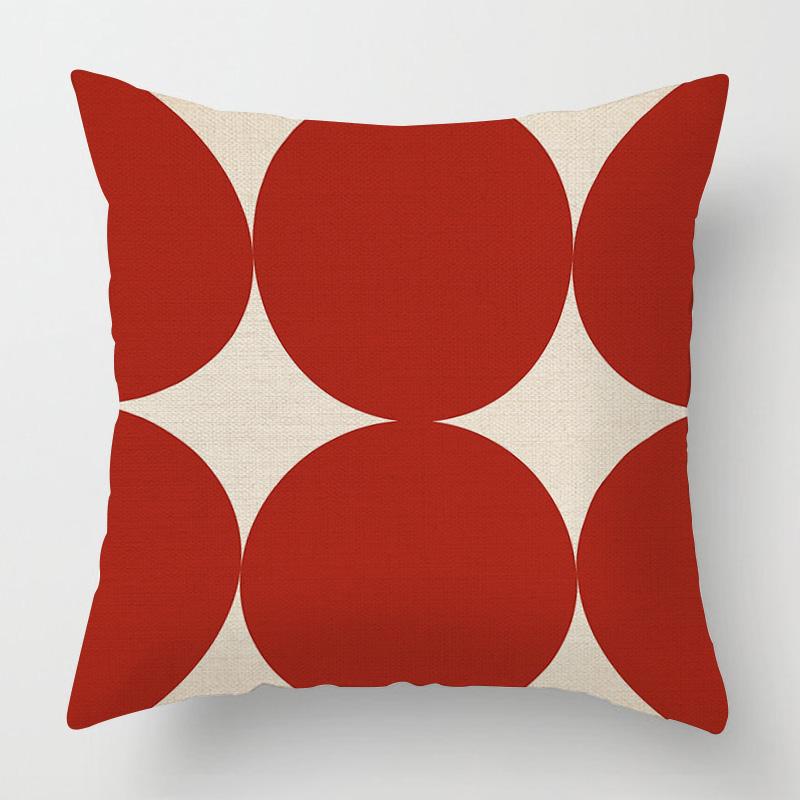 Home Decor Geometric Pattern Decorative Digital Print Pattern Cushion Cover Suitable For Sofa Bedroom Car Pillow Cover