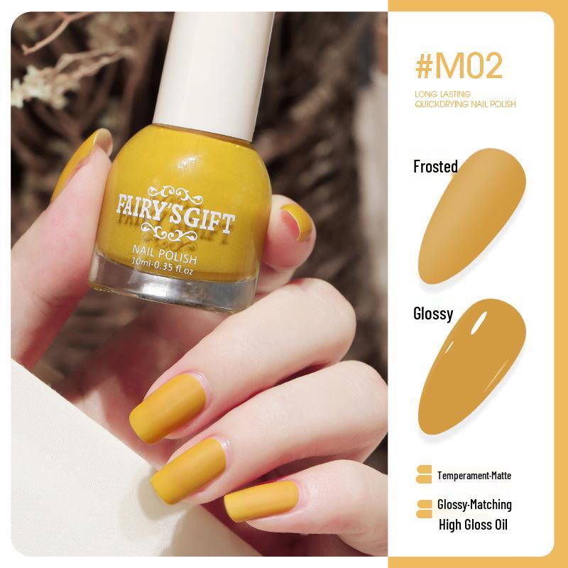 New Matte No-Bake Long-Lasting Peelable Quick-Dry Nail Polish for Nail Art