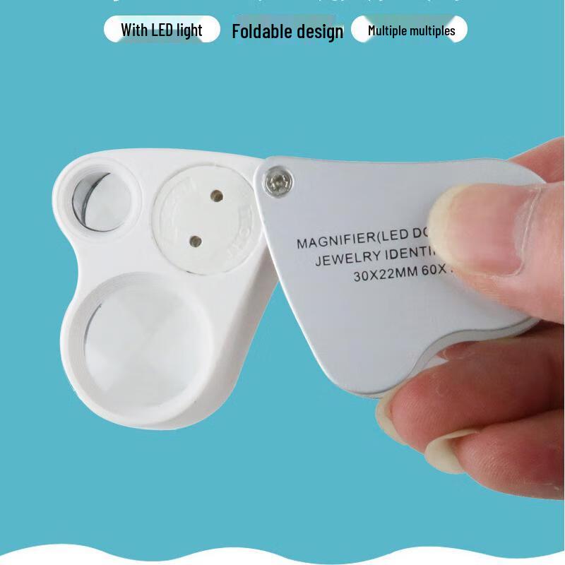 Miling Dual-Lens Pocket Magnifier with LED Light