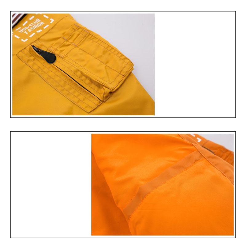 Men's Spring Fall Casual Bomber Jacket Outdoor Stand Collar Loose Fit